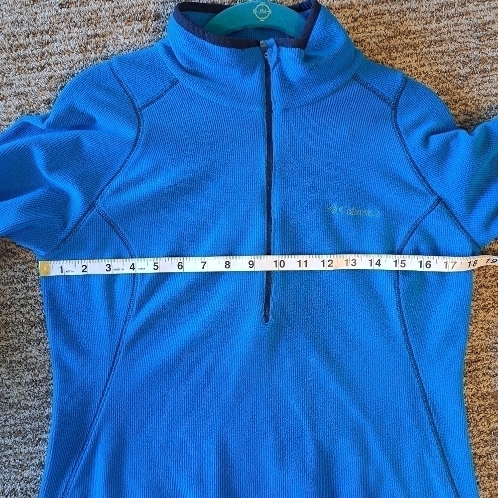 Columbia Women's 1/4 Zip Blue and Black Omni Wick Size Medium - Picture 9 of 11